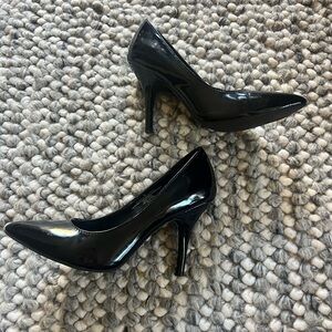 Black Patent Leather Heels